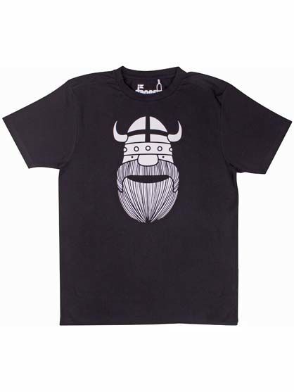 Danefæ Mand Flot T-shirt med viking - - IsaDisaKids
