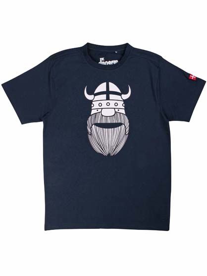 dato auroch tavle Danefæ Mand - Flot sort T-shirt med viking Erik - Voksen - IsaDisaKids