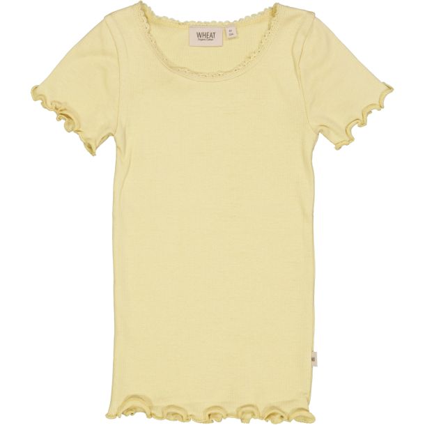 Wheat - bld rib t-shirt Lace, yellow dream