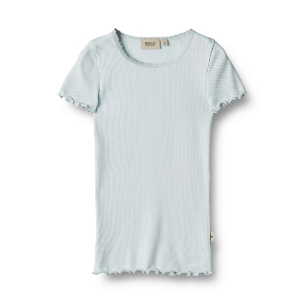 Wheat - bld rib t-shirt Katie, light blue