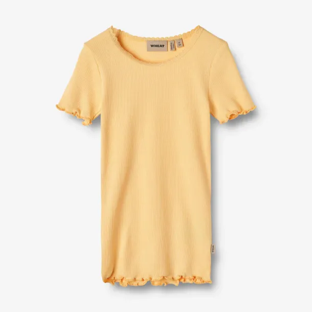 Wheat - bld rib t-shirt Katie, pale apricot