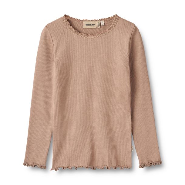 Wheat - Langarmshirt Reese, nougat rose