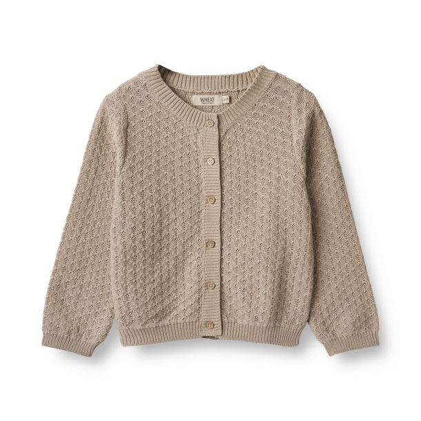 Wheat - niedlicher Cardigan Maia, soft beige