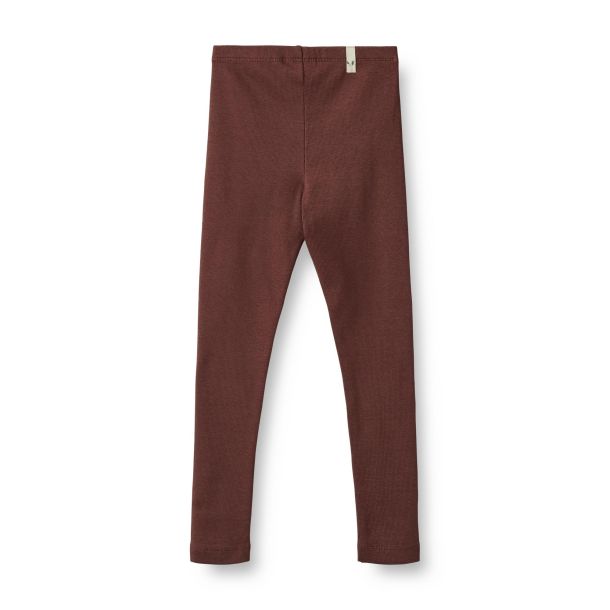 Wheat - rib leggings Maddy, aubergine