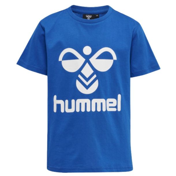 Hummel - Tres T-shirt, klassisk Hummel T-shirt, bl