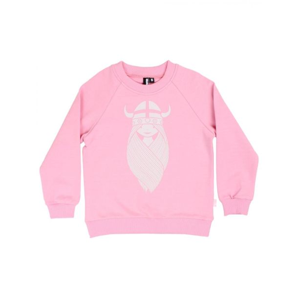 Danefae - Danamerika Sweat- Sweatshirt mit der Wikingerin Freja in Pink