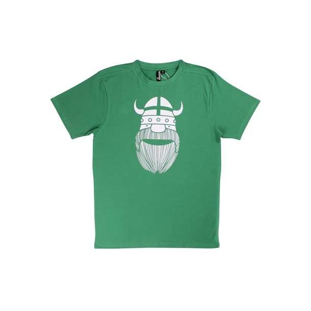 Mand Flot grøn T-shirt med viking Erik - Mærker IsaDisaKids
