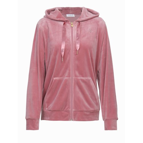 Rosemunde - Hoodie med lynls, antique rose