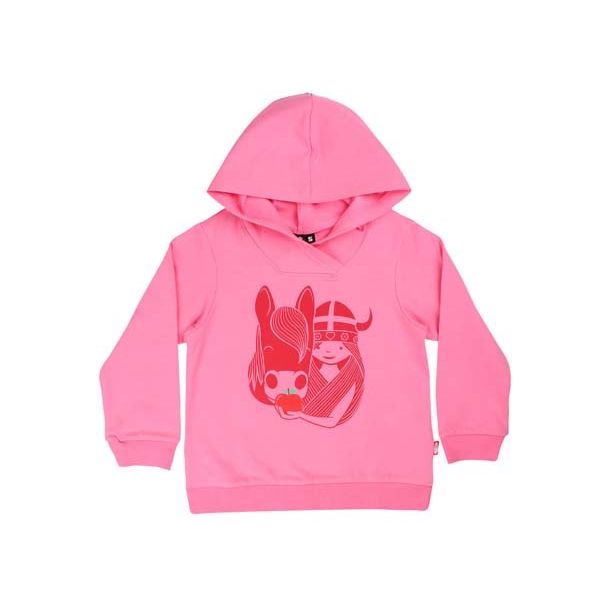 Danef - Ulrikke Hoodie - skn sweatshirt i Happy Pink 