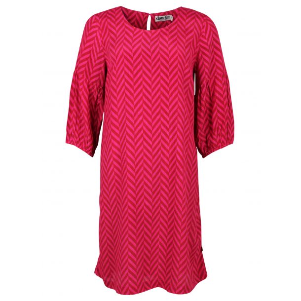 Danefæ - CARAMELLA Dress - flot kjole i rust/hot pink - Voksen -