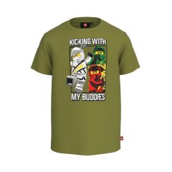 - Lego - Wear green kortærmet t-shirt - Ninjago olive i IsaDisaKids Mærker