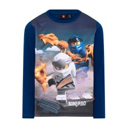 Lego Wear - Ninjago langarm IsaDisaKids Shirt, blue - - dark Marken