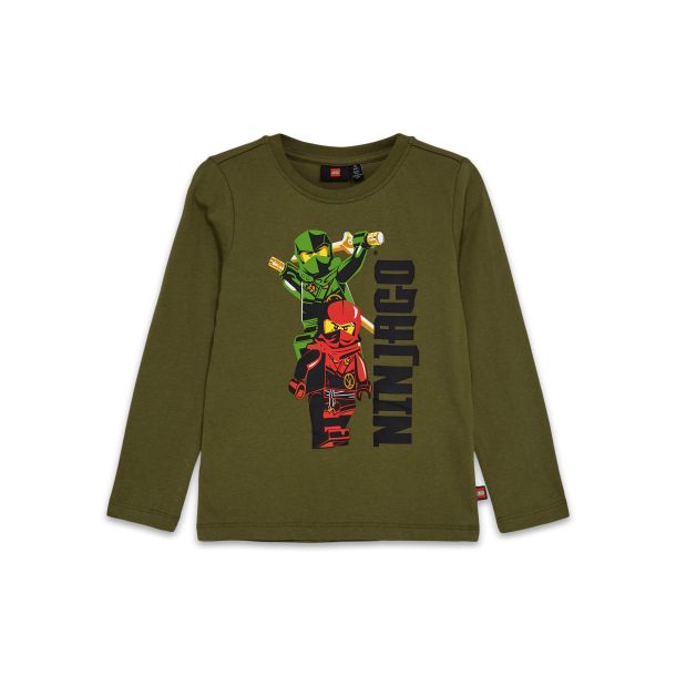 Lego Wear - Ninjago langrmet bluse, dark khaki