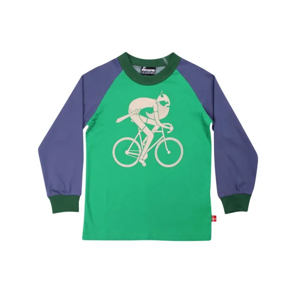 Danef - Danebasic Raglan - langrmet t-shirt med Biking Viking, multi