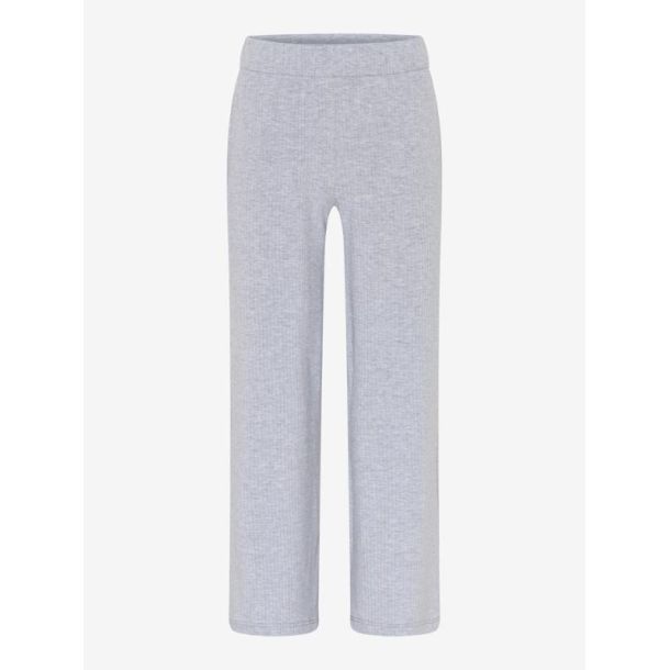 Kabooki - Lse rib bukser med lommer - Grey Melange