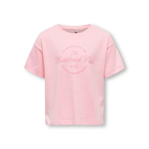 Kids Only - KogSimone - T-Shirt, candy pink heartbreak