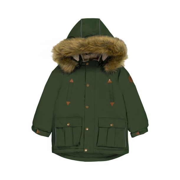 Mikk Line - Vinterjakke parka med pels, duffel bag