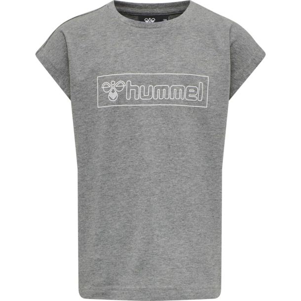 Hummel - Hummel-T-Shirt in - - Klassisches IsaDisaKids hmlBOXLINE Grau Marken 