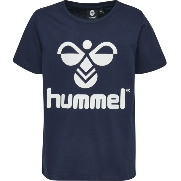 Hummel - Tres T-shirt - klassisk Hummel T-shirt- Navy