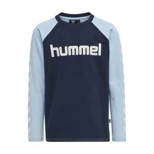 Hummel - hmlBOYS - Klassisches Langarmshirt in Dunkelblau-Hellblau 