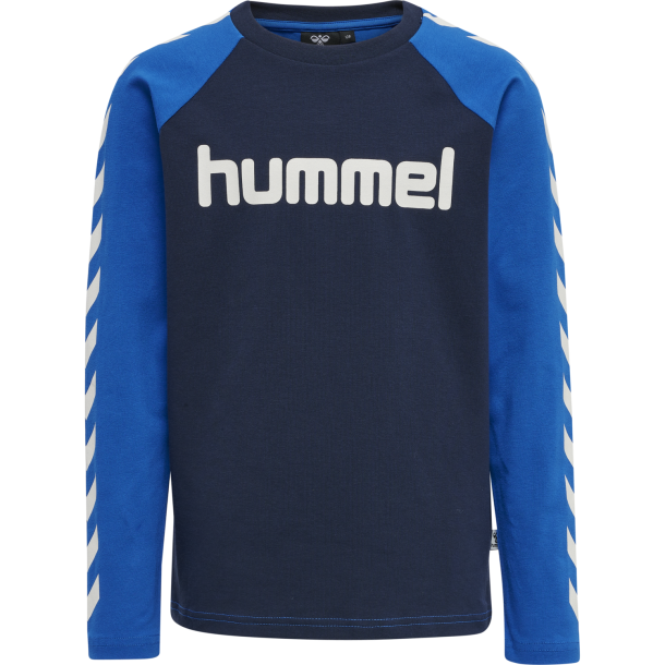 Hummel - hmlBOYS - Klassisches Langarmshirt in Dunkelblau-Blau 