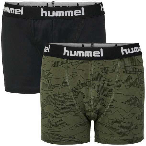 Hummel - underbukser boxershorts 2-pak hmlNOLAN, olive night
