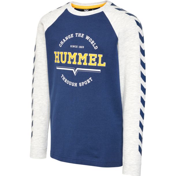 Hummel - weiches T-Shirt hmlAsher, grau blau