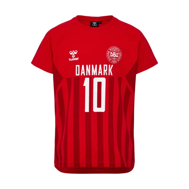 Hummel - hmlCELEBRATE -Danmark t-shirt, rd
