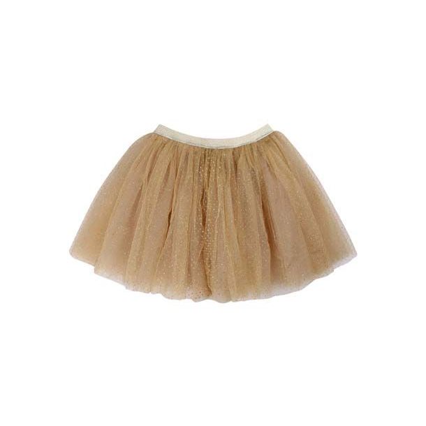  Danef - Sparkle skirt - flot tyl-nederdel i "gold glitter"