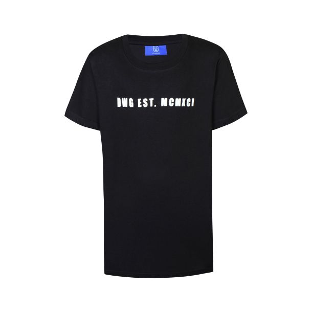 D-XEL - fed t-shirt med tryk, sort