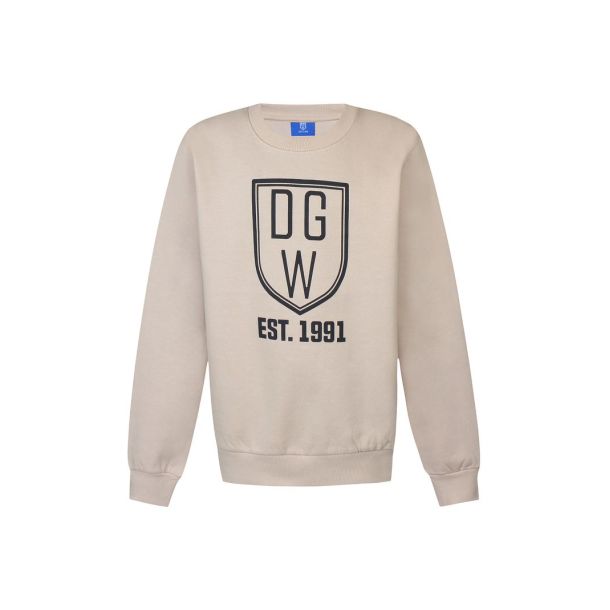 D-XEL - smuk sweatshirt med tryk, doeskin