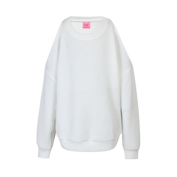 D-XEL - Alma - oversized sweater i off white