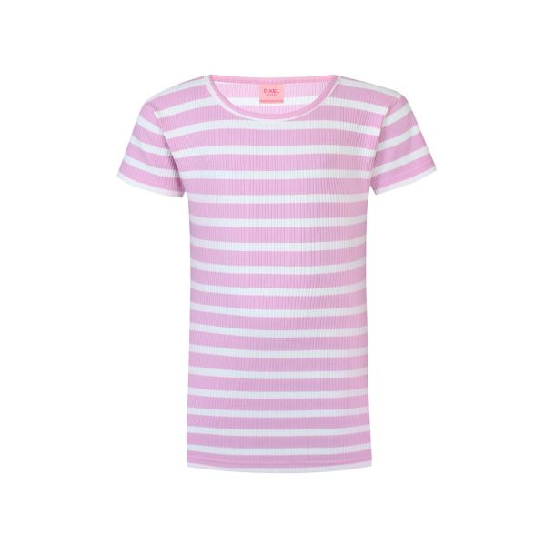 D-XEL - Saga - gestreiftes T-Shirt, cyclamen pink