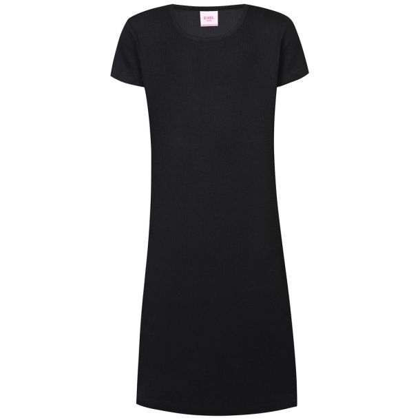 D-XEL - weiches T-Shirt Kleid, schwarz
