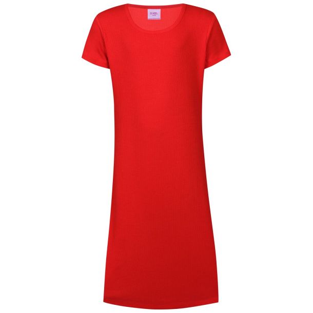 D-XEL - weiches T-Shirt Kleid, red flame