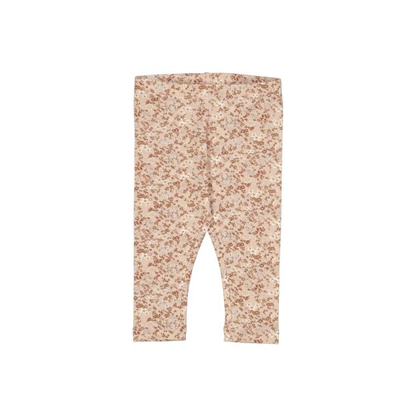 Wheat - Schne Jersey Leggings in Pale Lilac Flowers, Bio