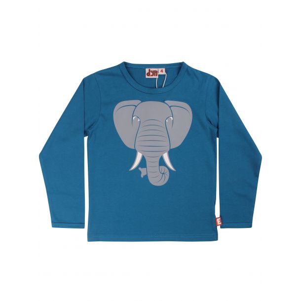 Danef DYR - Lkker Roar T -shirt med elefant - dusty blue
