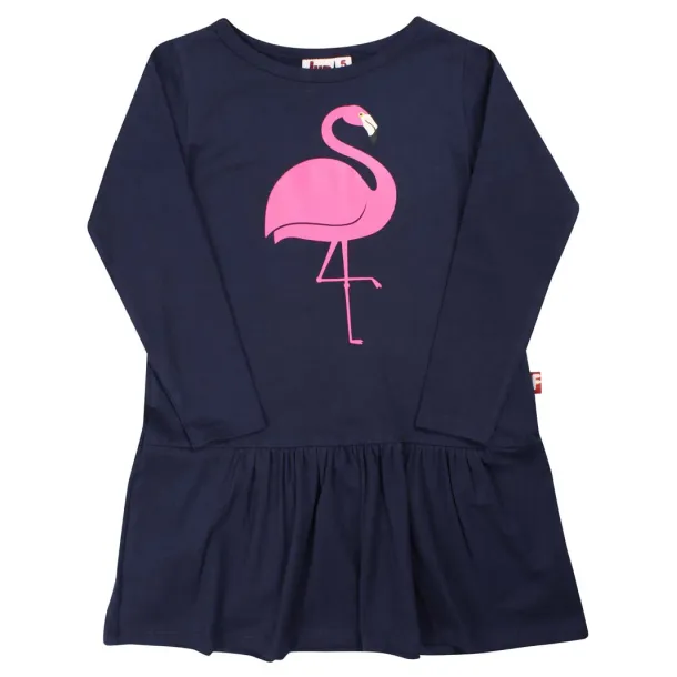 Danef DYR - Dyrbirdy - Kjole med flamingo, dark navy