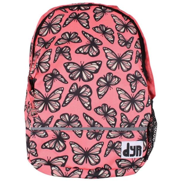 Danef DYR - Flot rygsk i rosa med sommerfugl