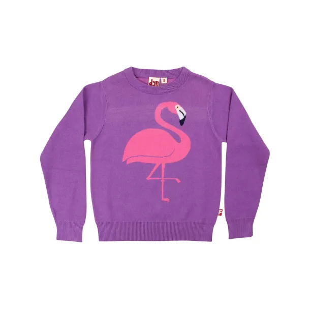 Danefae DYR - Dyrarctic - Sweat med flamingo, violet