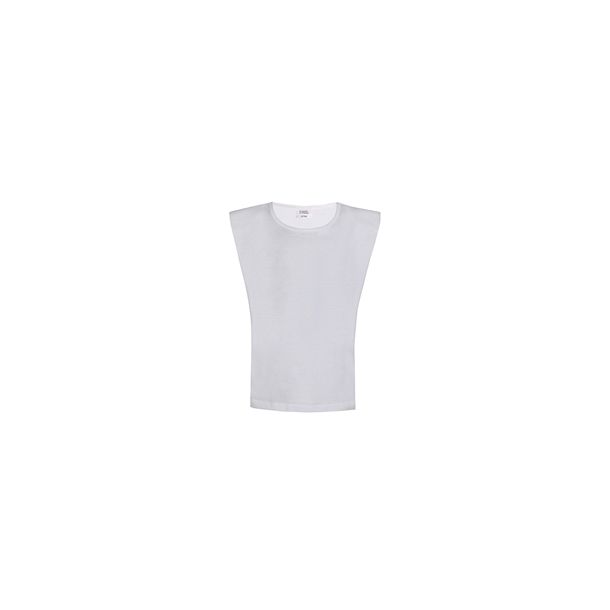 D-XEL - Shirt i hvid med skulderpuder