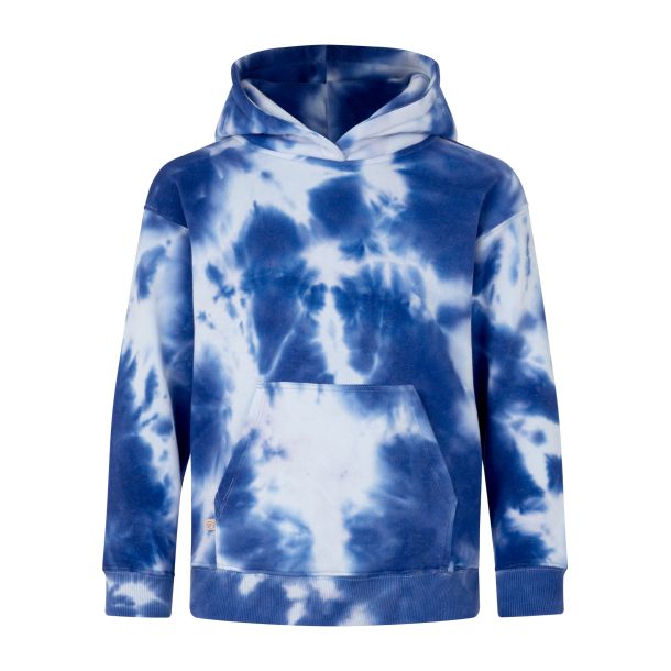 Rosemunde - Hoodie , very blue tie dye print