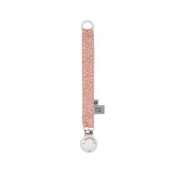 Smallstuff - ssses Schnullerband in rosa mit kleinen Blumen