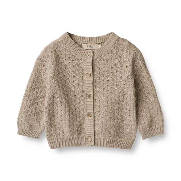 Wheat - s&uuml;&szlig;er Cardigan Maia in soft beige, Bio