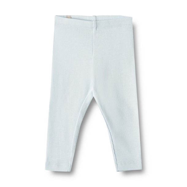 Wheat - rib leggings Maddy, light blue