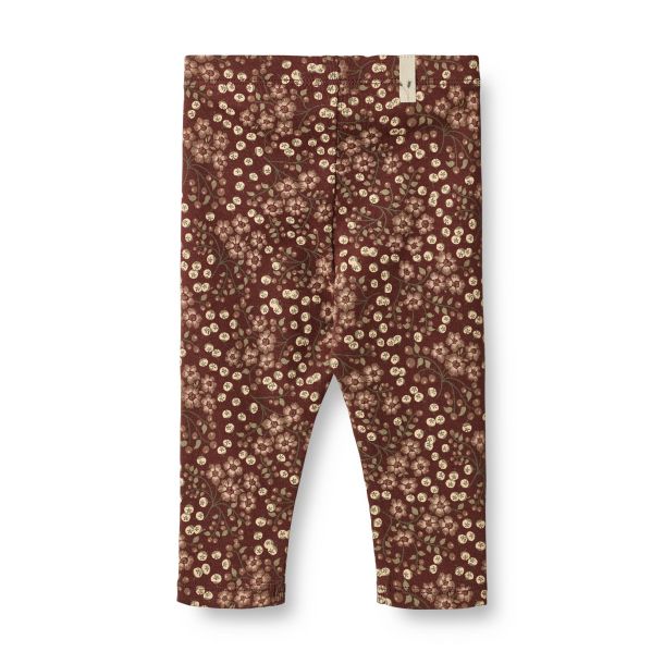 Wheat - Niedliche Jersey Leggings Jules in Aubergine Berries, Bio