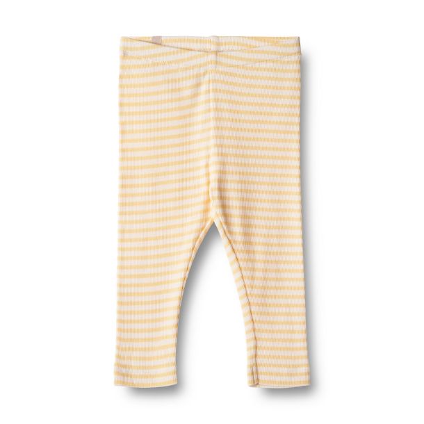 Wheat - gestreifte ripp Leggings Jules, pale apricot stripe