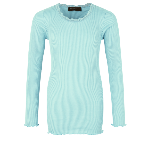 Rosemunde - Langarmshirt aus Seide und Baumwolle in aqua paradise