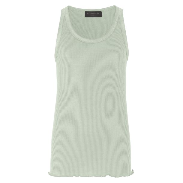 Rosemunde - sch&ouml;nes Seiden-Baumwolle Top in pastel mint