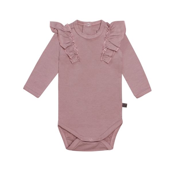 Kids Up Baby - ko langarm body, wood rose